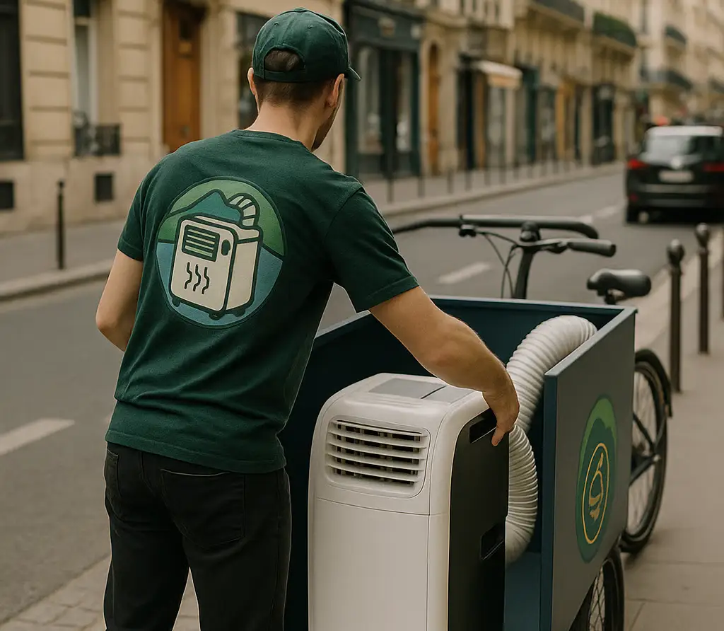 Livraison ClimLoc à Paris en vélo cargo
